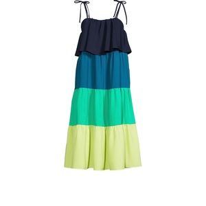 Colorblock tiered Maxi Dress - Women’s size Medium